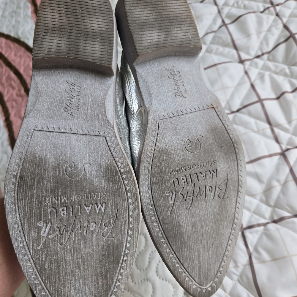 Metallic Silver Pointed-Toe Mule by - Picture 6 of 6